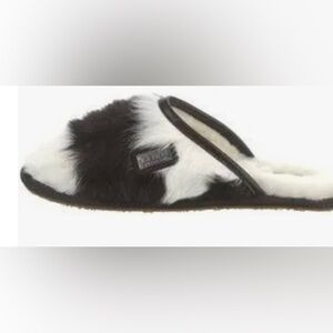 Australia Luxe Heiress Mules size S 6-7 black and white-NWT